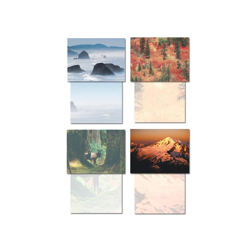 Leanin' Tree Blank Cards and Envelopes 5x7 Set - 20 Blank Note Cards with Envelopes Featuring Stunning Photographs of the Pacific Northwest, Perfect for Any Occasion - Image 4